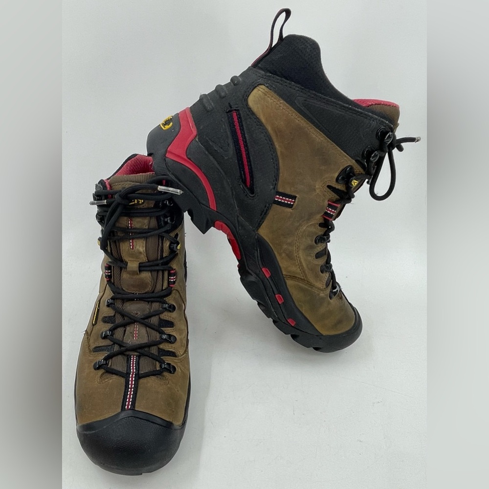 Keen Pittsburgh Steel Toe Waterproof Brown Work Hiking Boot 1007024 Mens 12 READ